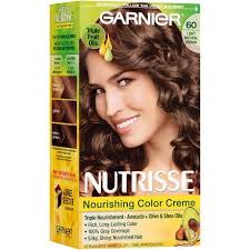 Garnier Nutrisse Nourishing Hair Color Creme 60 Light Natural Brown Acorn 1 Kit Walmart Com Nourishing Hair Hair Color Lasting Hair Color