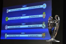 In kürze geht es bei eurosport und eurosport.de. Auslosung Viertelfinale Champions League