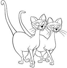 Black And White Siamese Cat Drawing Lady And The Tramp Siamese Cats Lady And The Tramp Coloring Page Cat Coloring Page Disney Coloring Pages Siamese Cat Tattoos