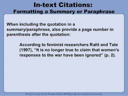 We offer free resources including writing and teaching writing research grammar and mechanics style guides esl english as a second language and job search and professional writing. Purdue Owl Apa In Text Citation Paraphrase Fahalo1996 Site