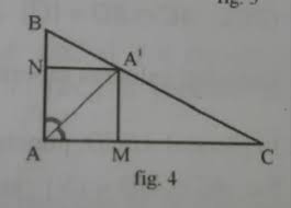 Inaltimea ad.teorema inaltimii spune ca: In Figura 4 Triunghiul Abc Este Dreptunghic In A Aa Este Bisectoarea Unghiului A Iar A M Ab È™i Brainly Ro