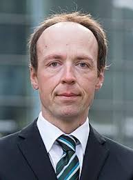 Perussuomalaisten puheenjohtaja, kansanedustaja / chairman of finns party, member of parliament we/us/our. Jussi Halla Aho Wikipedia