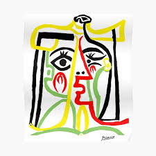 Sein gesamtwerk beinhaltet fast 50.000 bilder, zeichnungen und grafiken, aber auch collagen, plastiken und keramiken. Poster Pablo Picasso Redbubble