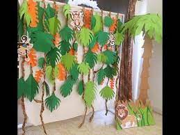 Here are 39 dreamy décor ideas for an enchanting forest wedding, whether you're marrying in an actual forest or not. Diy Crafts Forest Animals Theme Kids Birthday Party Decoration Youtu Jungle Party Decorations Jungle Party Decorations Diy Birthday Party Decorations Diy