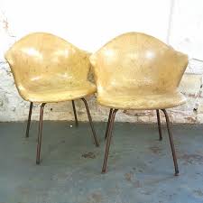 Rare Pair 1950s Fibreglass Chairs From Douglas Furniture Corporation Of Chicago 395 00 Midcentury Retro Fiberglass Chair Chair Brown Leather Recliner Chair