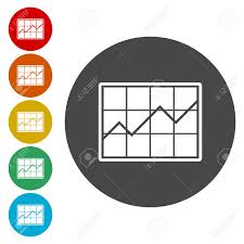 growing graph icon business analytics chart symbol