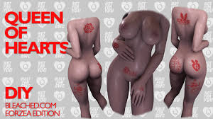BLEACHED.coom] Queen of Hearts Tattoo Suite [Bibo+ Based Bodies] | XIV Mod  Archive