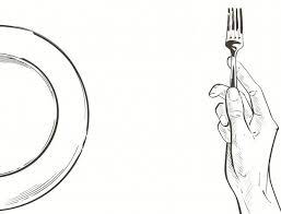 Vector Hands Holding A Knife And Fork Vector Hand Hand Drawing Reference How To Draw Hands