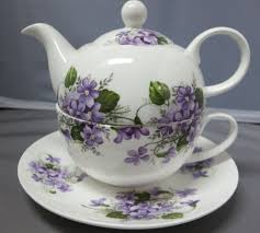 Wild Violet Bone China Tea For One By Adderleyceramic Made In Stoke England Tea Pots Tea China Teapot