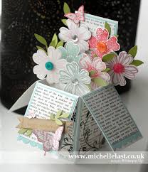 How to make folding lid cardboard boxes out of a single piece of card. Card In A Box Using Stampin Up Products Stampin Up Uk Top Demonstrator
