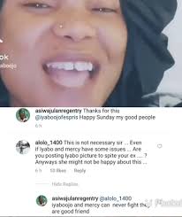 The woman who identified herself as tito to cut the long story short, tito is threatening to release the screenshot of iyabo ojo conversation with her man if she doesn't stop the affair. Mercy And Iyabo Can Never Fight Mercy Aigbe S Ex Husband Lanre Gentry Debunks Claims They Are Sworn Enemies Informone