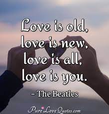 New love vs old love quotes. Love Is Old Love Is New Love Is All Love Is You Purelovequotes