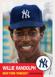 TOPPS BASEBALL MLB LIVING SET CARD NEW YORK YANKEES WILLIE RANDOLPH #595