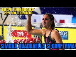 Making matters more complicated is quadarella's departure for japan was delayed by a few days because she picked. Europei Nuoto Budapest 2021 800m Stile Libero Simona Quadarella Oro Youtube