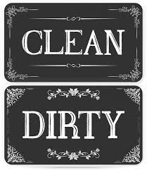 I've seen dishwasher clean/dirty signs before, but why buy one when it's so easy to make it yourself? Amazon Com Envix Dishwasher Magnet For Better Kitchen Organization Double Sided Clean Dirty Magnet That S Water Resistant Reversible And Chic Comes In Different Designs Western Home Kitchen