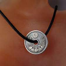 Antique Japanese Coin Necklace Coin Jewelry Ancient Jewelry Jewerly Accessories