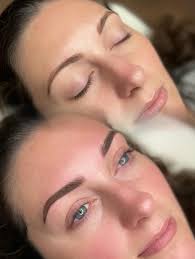 Brows that dreams are made of ☁️ Hybrid Brows with Nano Strokes. Cover up  of old PMU (not done by me). Seattle, WA