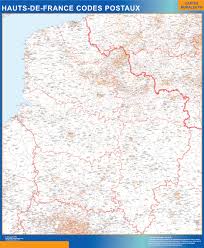 Cartes routières à l'échelle, de la région ou de la france entière : Carte Region Hauts De France Cartes Murales France