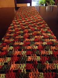 Fall Crochet Table Runner Crochet Fall Decor Crochet Table Runner Crochet Table Runner Pattern
