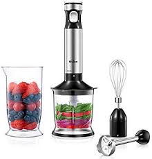 Amazon Com Smart Stepless Immersion Blender Kealive 4 In 1 Hand Blender With All Speed Control Heavy Duty Copper In 2020 Hand Blender Immersion Hand Blender Blender