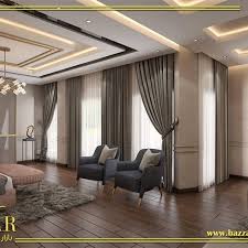 غرفه نوم نيوكلاسيك باللوان مبهجه وارضيات باركيه وتصميم بسيط للسقف واختيار بعض الاكسسوارات لتعطي روح جماليه للغرفه ايضا تم تخصيص جلسه عائل Home Decor Home Decor