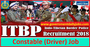 Indo tibetan border police force itbp has released the notification of itbp constable sports quota recruitment 2020 for 51 posts on 13 july 2020 in online mode. Itbp Constable Driver Recruitment 2018 Apply Online 134 Posts