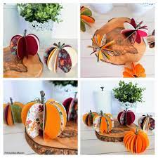 Download 3d Paper Pumpkins Bonus Svg Printables 4 Mom