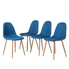 Amazon Com Greenforest Dining Side Chairs Strong Metal Legs Fabric Cushion Seat Back Dining Room Chair Side Chairs Dining Upholstered Side Chair Chair Fabric