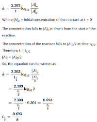 In order to solve for half life of second order reactions we need to remember that the rate law of a second order reaction is: What Is The Relationship Between Rate Constant And Half Life Period Of A First Order Reaction Sarthaks Econnect Largest Online Education Community