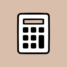 Calculator icons available in line, flat, solid, colored outline, and other styles for web design, mobile application, and other graphic design work. Beige Calculator Icon Iphone Icon Phone Icon App Icon Design