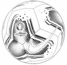 Nike soccer ball coloring pages. Coloring Page Copa America 2021 Nike Soccer Ball 6