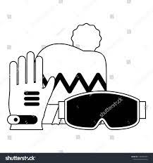 Winter Extreme Sport Equipment Beanie Hat Googles And Gloves Vector Illustration Graphic Design Ad Ad Equipme Winter Extreme Beanie Hats Sports Equipment