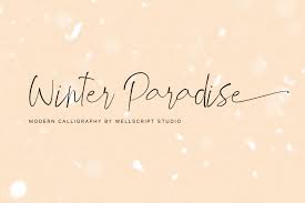 Amazing collection calligraphy fonts in web format for you design project. Download Winter Paradise Modern Script Font Otf Ttf
