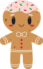 Cute Adorable Kawaii Gingerbread Man Cartoon Vinyl Sticker 8 Tall Kawaii Cartoon Stickers Cartoon