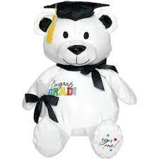 Graduation Autograph Bear 11 1 2in Party City Kids Party Supplies Kids Birthday Party Supplies Bear Party