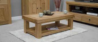 The carson forge ® collection in coffee oak® finish. Oak Coffee Tables Solid Wood House Of Oak