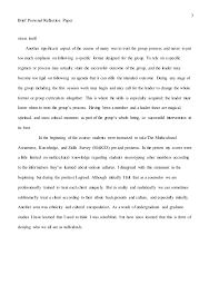 Legal and ethical application / reflection paper as a counselor several key components guide our decisions for ethical and legal. Brief Personal Reflection Paper Final Week 8