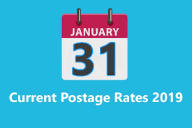 Current Us Postage Rates 2019 Details Usps Rate With Table