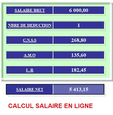Calcul en ligne des cotisations cnss. Comptabilite Et Fiscalite Marocaine