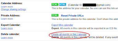 Clear Delete All Events From Google Calendar