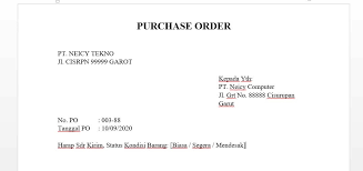 Untuk merumuskan model pemrograman linier ini, jawablah tiga pertanyaan berikut. Cara Membuat Purchase Order Di Ms Word Contohnya Neicy Tekno