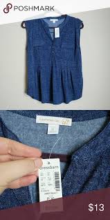 Jean Like Tank Top Tops Tank Tops Dress Barn Tops