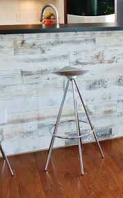 Peel And Stick Wood Panels Provide An Instant Reclaimed Look Kitchen Backsplash Peel And Stick Peel And Stick Wood Diy Backsplash