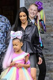 Dababy and jojo siwa might be on bad terms. Guiding The Reality Star Guided Her Baby Girl Who Was Dressed In An Adorable Rainbow Ensemble Jojo Siwa Outfits Rainbow Outfit Jojo Siwa