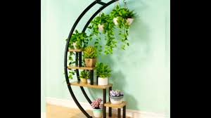 تشكيلة من ستاند نباتات الزينة diy stand of plants youtube wreaths plants decor