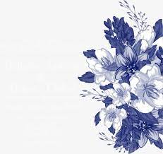 Vector Blue Flowers Flower Background Wallpaper Floral Border Design Flower Backgrounds