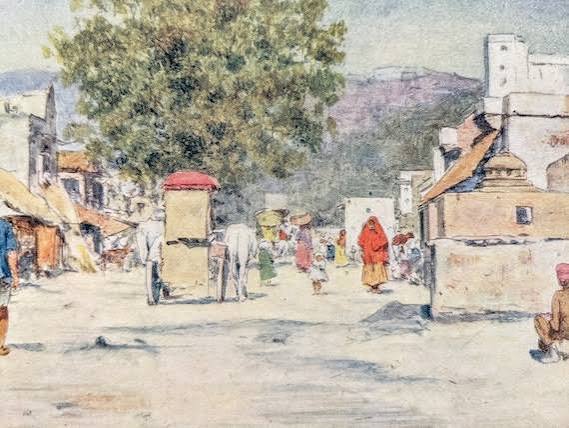 Jaipur India Vintage Print - 1905 Antique Town Scene - Etsy
