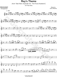 The marvelously exciting music of john williams has created a magical. Gina Luciani Rey S Theme From Star Wars Sheet Music Flute Solo In A Minor Download Print Sku Mn0182716