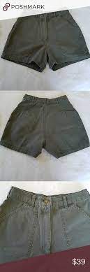 Vintage Super High Waisted Army Green Shorts Army Green Shorts Clothes Design Fashion Tips