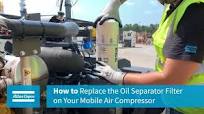 How to Replace the Oil Separator Filter on Your Mobile Air Compressor  (Atlas Copco XAS 188)